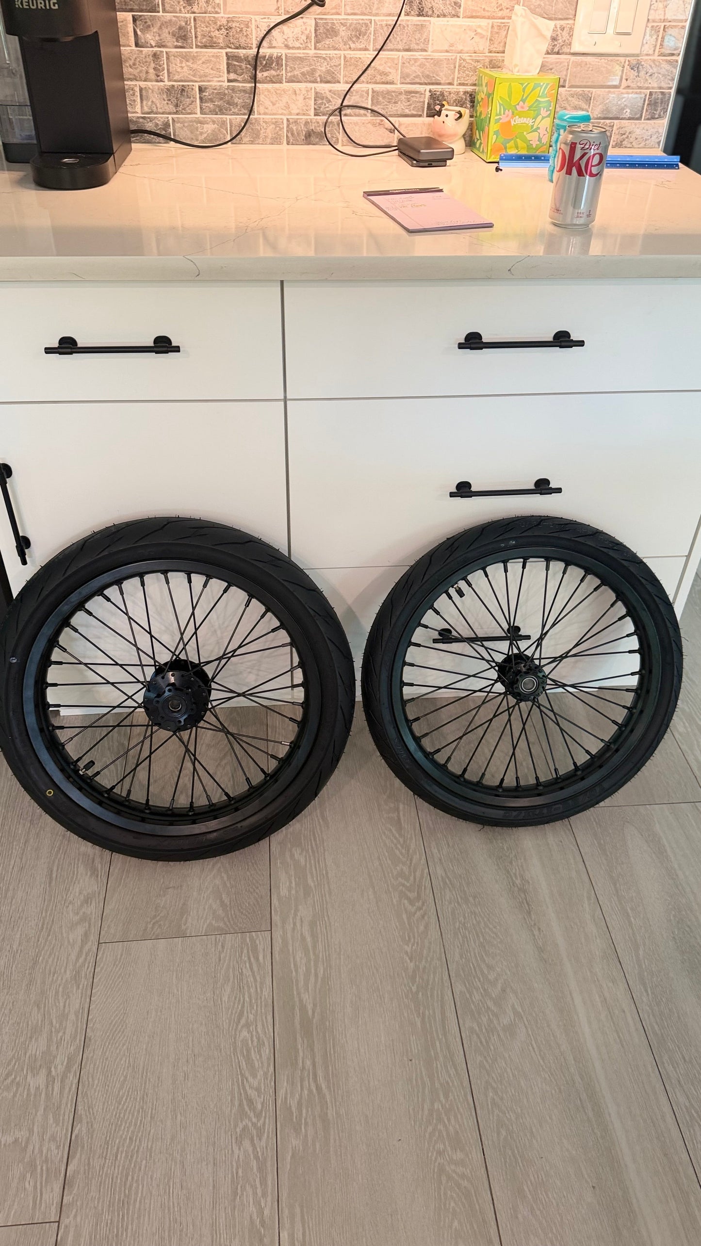 Light Bee/Eride Supermoto Wheel Set