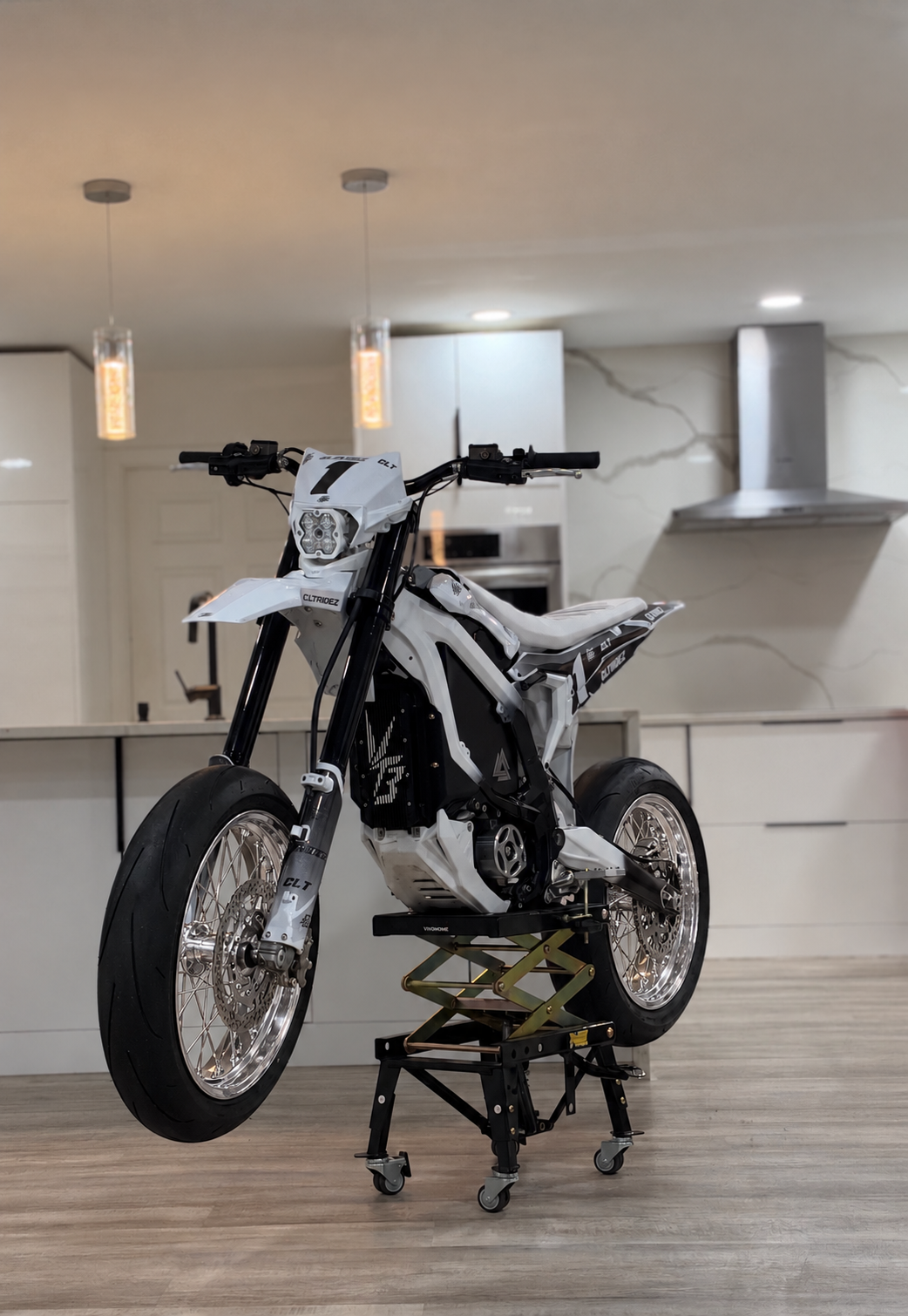 Chrome Ultra Bee 17" Supermoto Wheelset